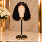 13x4 Deep Curly Human Hair Bob Wig - 10 inch