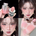 Velvet Liquid Blush Matte Sponge Head Blush Natural Lasting Brighten Facial