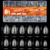 600Pcs Transparent Stiletto Press On Nails Soft Gel Nail Tips Full Cover Extension False Nail Wholesale