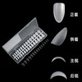 300Pcs Frosted Transparent Press on Nail Artificial Fingernails Full Cover Tapered Square Extension Gel Nail Tip