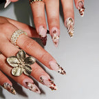 24PCS Sky Blue French Press-On Nails | Luxury 3D Acrylic Art
