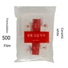 500Pcs Korean Transparent French Press On Nails Standard Bag Transparent Porcelain White False Nails Finished 0-9 50 Pieces Starry Long Tips ABS