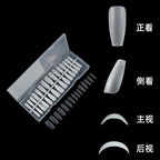 300PCS Frosted Clear Press-On Nails | 18 Style Acrylic Tips