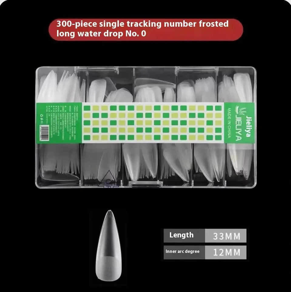 300-408Pcs Press On Nails One Size Matte Small Size False Nails Transparent French Acrylic Artificial UV Gel Nail Extension Art Long Tips Finger