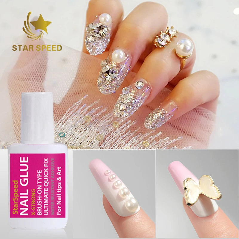 15G Best Selling Organic Nail Glue for TIps Non-toxic Adhesive for Press on Nail Cynaoacrylate PMMA Brush on Nail Glue