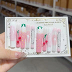 3D Handmade Press-On Nails | Long Reusable Custom Art