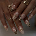24PCS Sky Blue French Press-On Nails | Luxury 3D Acrylic Art