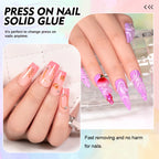 15G Solid Nail Gel Glue | Strong UV Cure Press-On Adhesive
