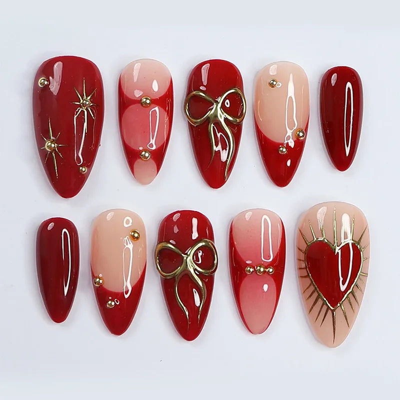 24Pcs 3D Dimensional French Sky Blue ABS Nail Art Acrylic Press-on Nails Fingernails Artificial False Nails