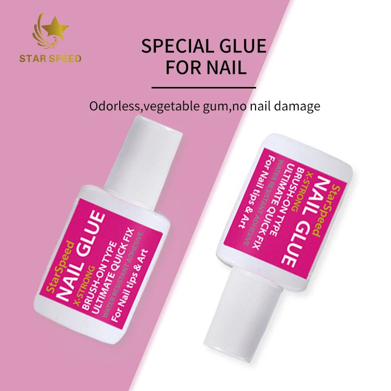 15G Best Selling Organic Nail Glue for TIps Non-toxic Adhesive for Press on Nail Cynaoacrylate PMMA Brush on Nail Glue