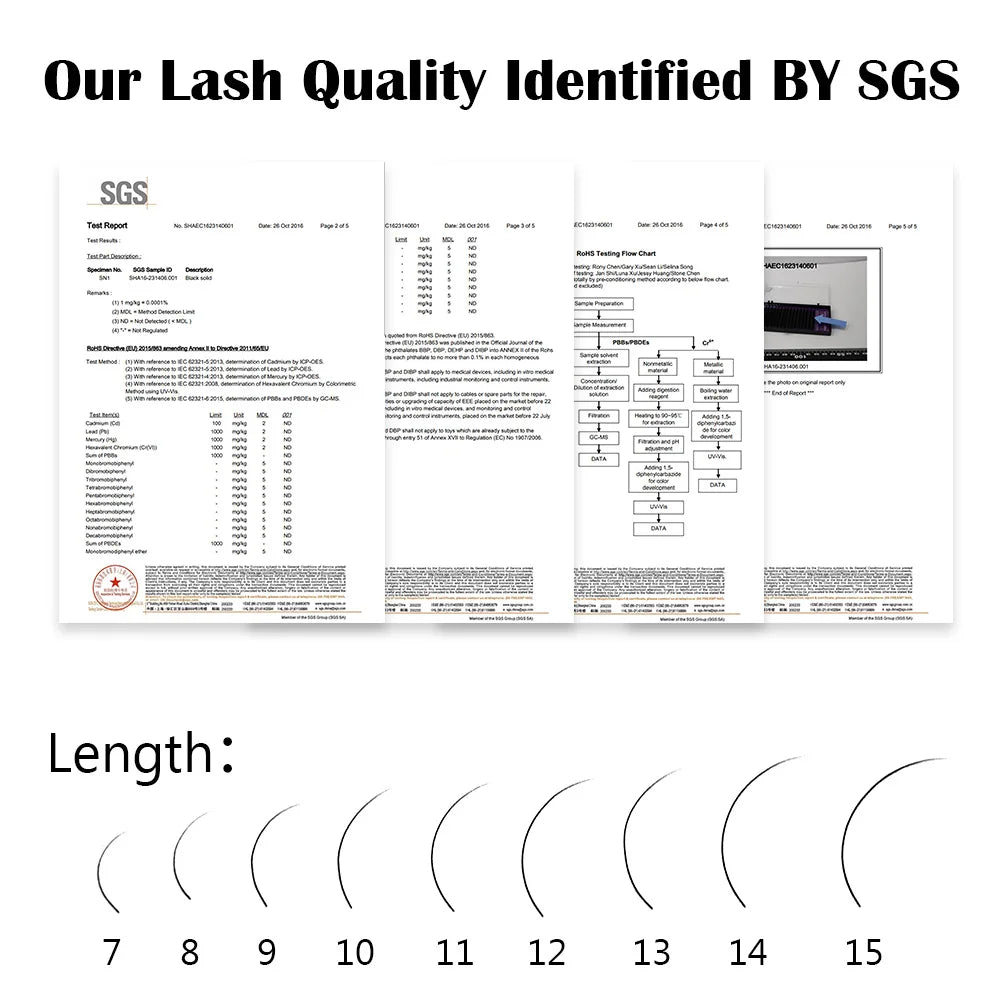 NAGARAKU 16Rows Classic Individual Lash Extensions Matte Black
