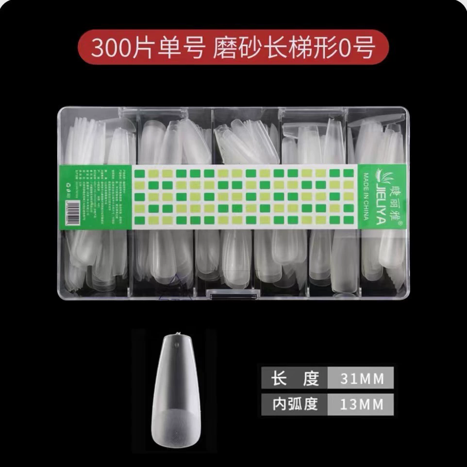 300-408Pcs Press On Nails One Size Matte Small Size False Nails Transparent French Acrylic Artificial UV Gel Nail Extension Art Long Tips Finger