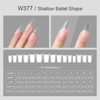 360PCS Clear French Press-On Nails | 12 Size Acrylic Tips