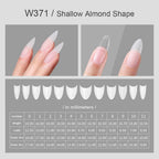360PCS Clear French Press-On Nails | 12 Size Acrylic Tips
