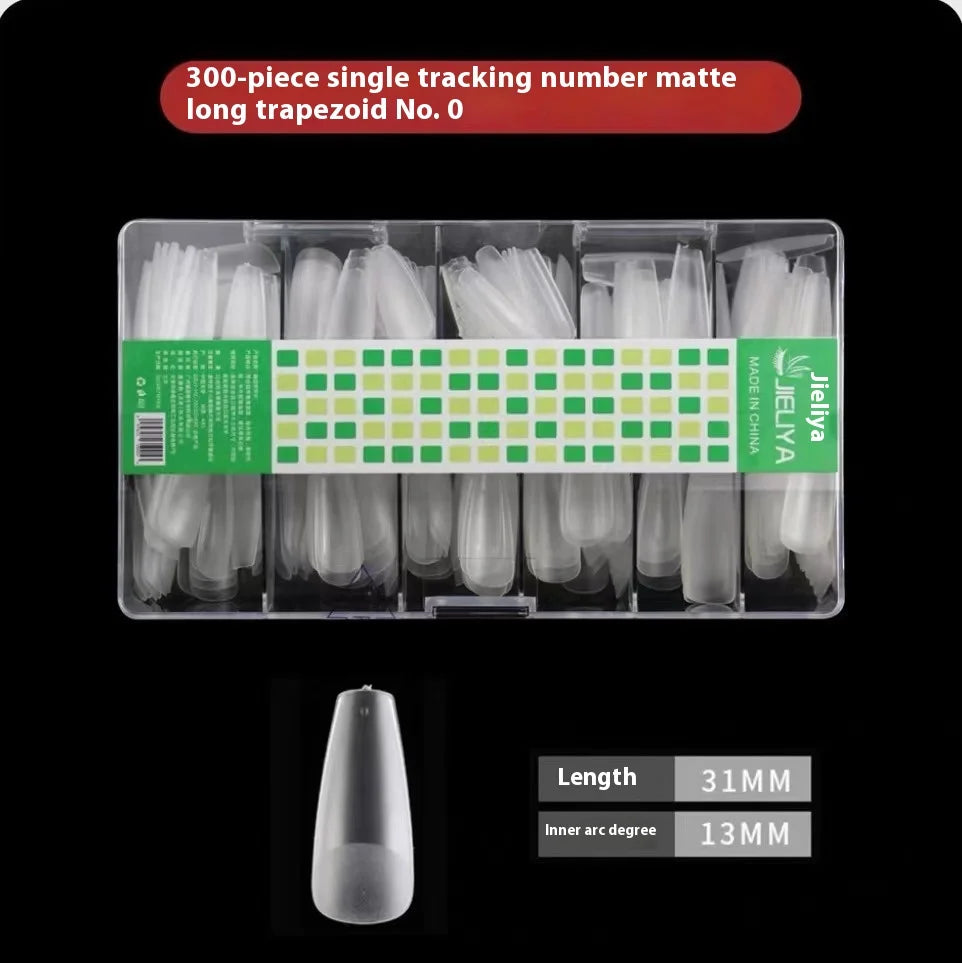 300-408Pcs Press On Nails One Size Matte Small Size False Nails Transparent French Acrylic Artificial UV Gel Nail Extension Art Long Tips Finger