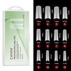 240PCS White Clear Press-On Nails | Full Cover Acrylic Tips