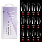 240PCS White Clear Press-On Nails | Full Cover Acrylic Tips