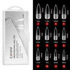 240PCS White Clear Press-On Nails | Full Cover Acrylic Tips