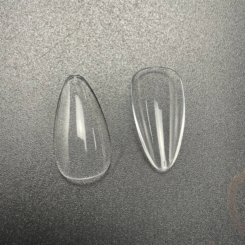500Pcs Transparent White Press On Nails Short Almond Nail Tips Gel Tips Ultra Clear Coffin Full Cover Short Almond