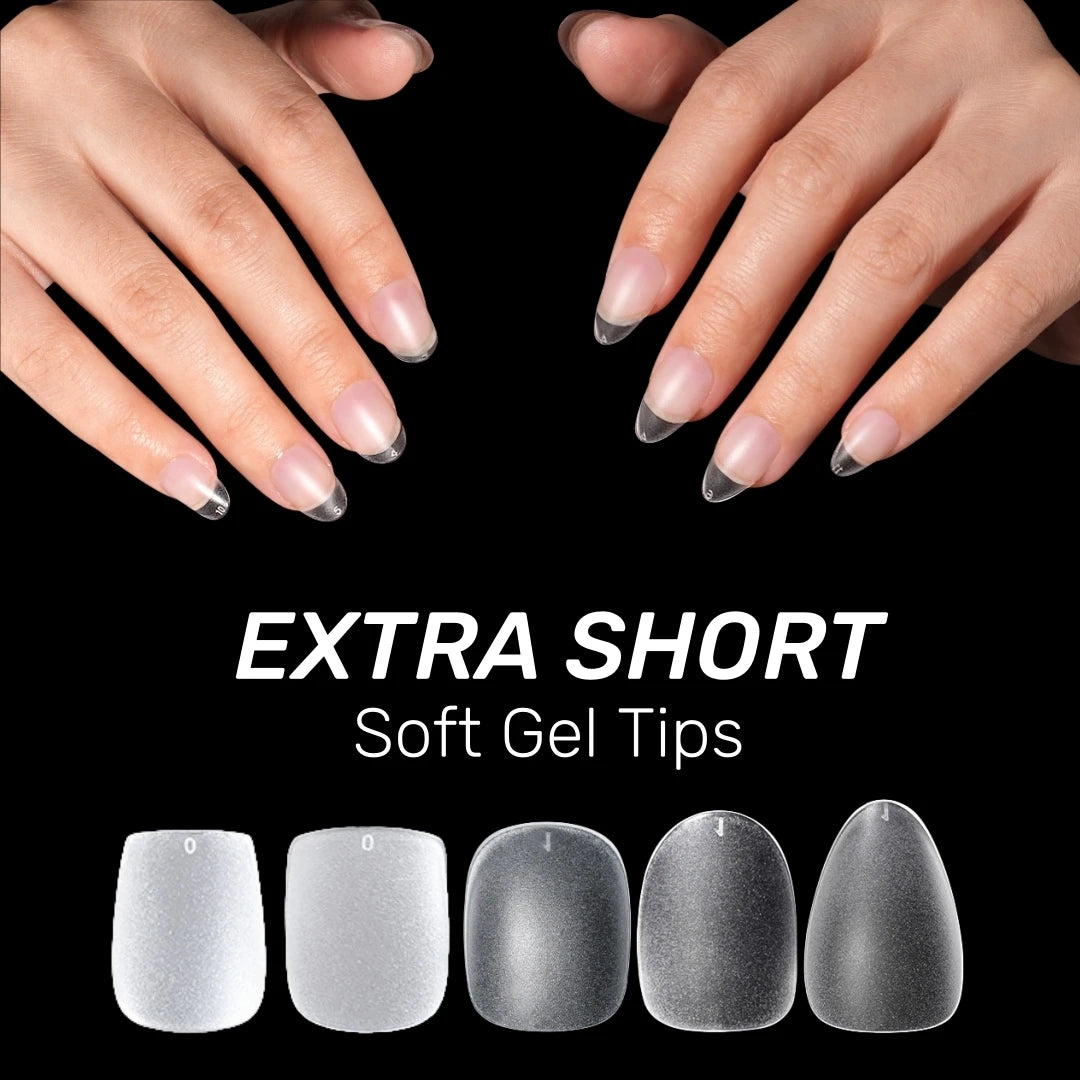 300Pcs Matte Press On Nails Fully Etched Full Cover Press on Nails Tips Square Coffin Short Clear Gel Tips Nails