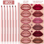 Lip Liner Pen Set Long Lasting, Waterproof Sweatproof, Easy Coloring Non