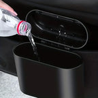 Mini Car Trash Can Garbage Bin Organizer Compact Auto Interior Storage