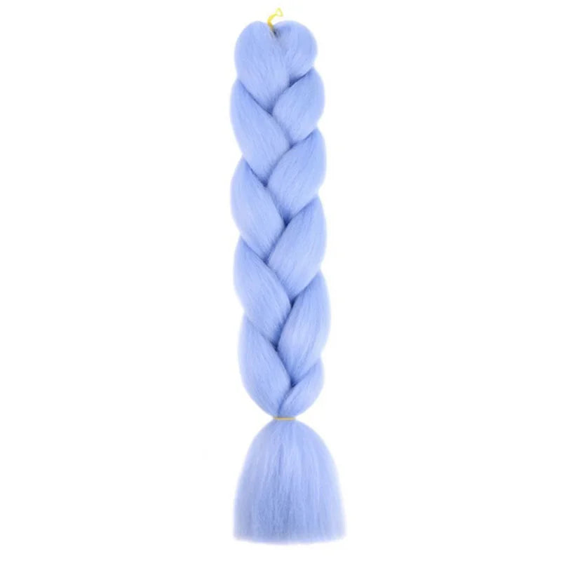 24Inch Synthetic Long Box Jumbo Braiding Hair Extensions Yaki Straight Texture