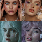Glitter Freckle Stickers | Holographic Heart Face Tattoos