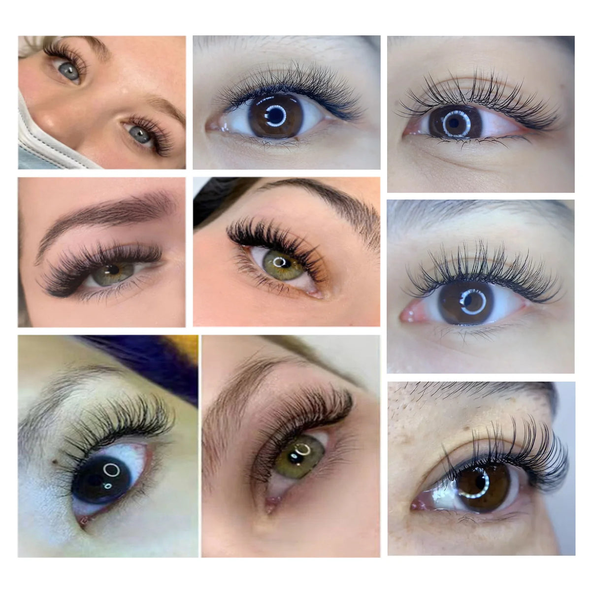 NAGARAKU 16Rows Classic Individual Lash Extensions Matte Black