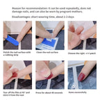 Glitter Butterfly Press-On Nails | Translucent Nail Art