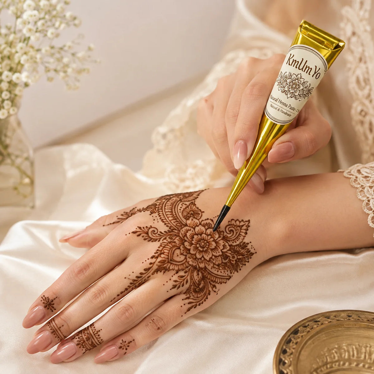 1/3PCS Henna Cone, Brown, Black, Red, Temporary Henna Tattoo, Semi Permanent
