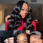 Glueless Body Wave Human Hair Wig 18 40" HD Lace