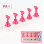 Nail Holder False Nails Tip Practice Stand Crystal Base Magnetic Holder Nail