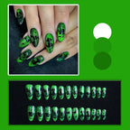 24pc Halloween Press On Nails, Black Ballet Ant Gothic Tips