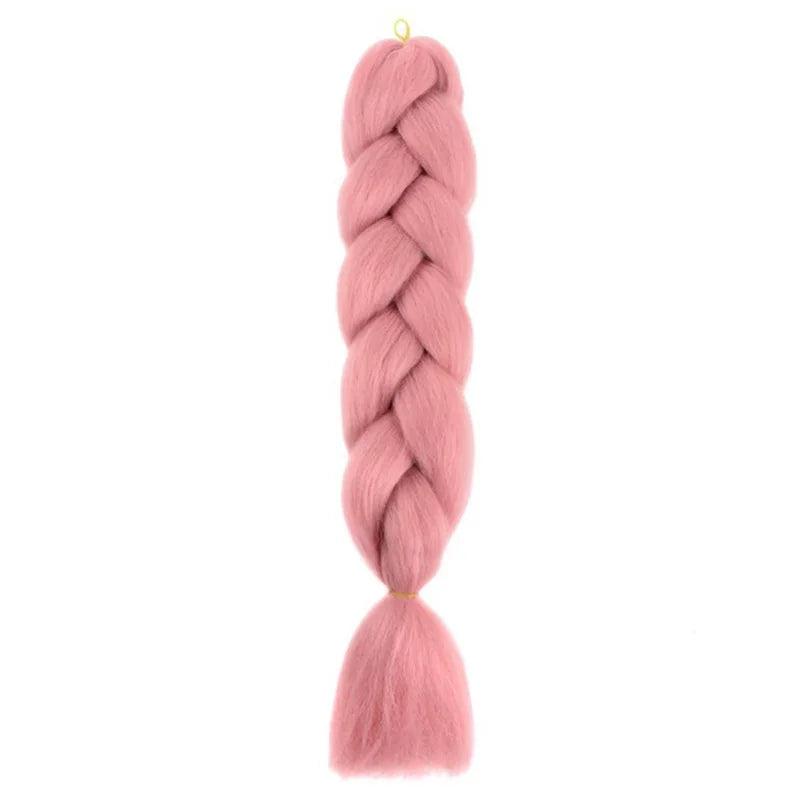 24Inch Synthetic Long Box Jumbo Braiding Hair Extensions Yaki Straight Texture