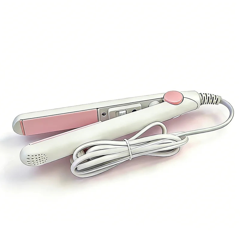 Chic White mini hair iron no-box package