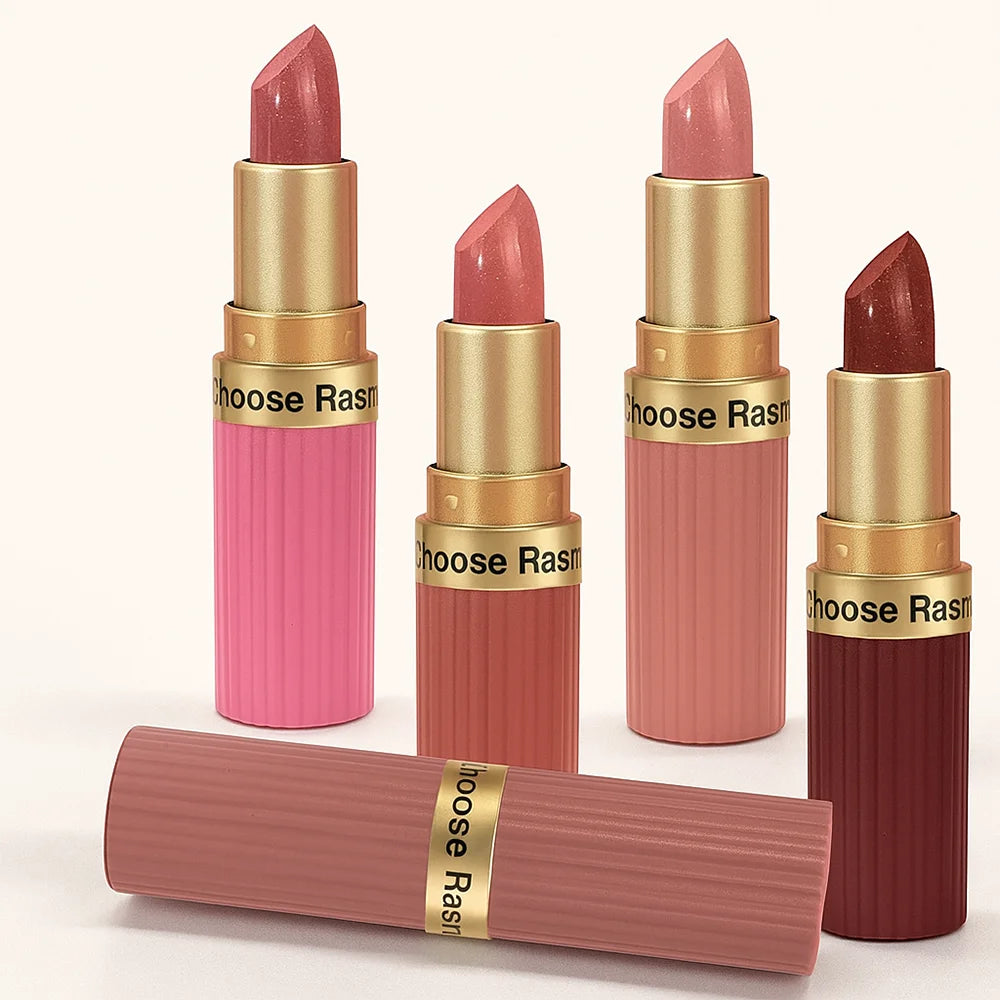 Pearlescent Pink Glitter Velvet Lipstick Metallic Waterproof Long Lasting Matte