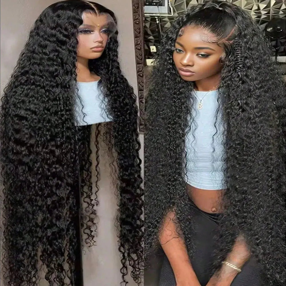 13x6 Glueless HD Lace Deep Wave Human Hair Wig 250%