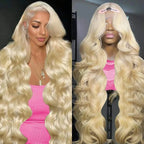 13x6 Body Wave Transparent HD 30 46 Inch 613 Honey Blonde Lace Frontal Human