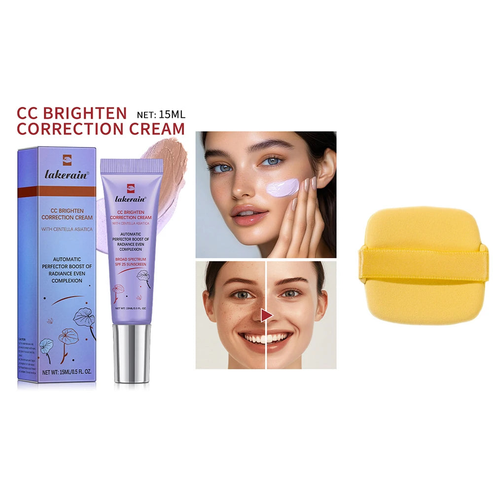 Centella CC cream single with makeup puff