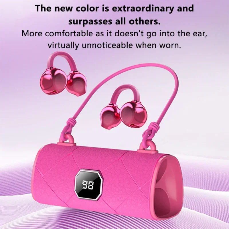 2026 Wireless Bluetooth Clip On Earbuds Noise Reduction Compact Fashion