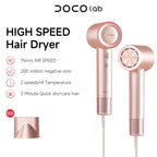 DOCO high-speed ionic hair dryer in pink