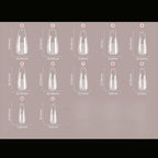 120PCS Long Clear Coffin Press-On Nails | Acrylic Nail Tips