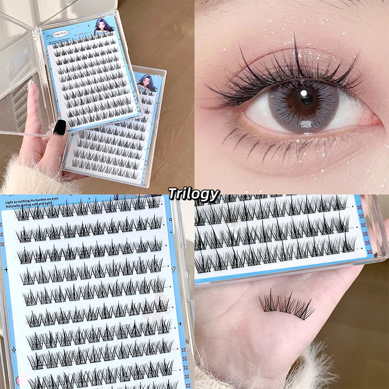 Gege Bear Sunflower False Eyelashes: Fairy Big Eyes, Trilogy False Eyelashes