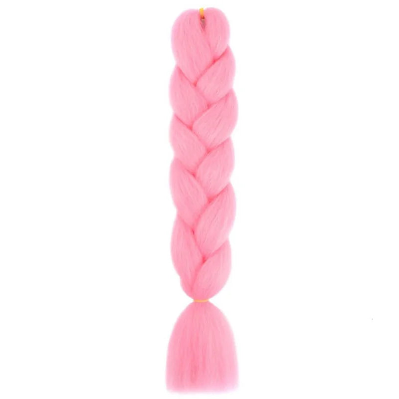 24Inch Synthetic Long Box Jumbo Braiding Hair Extensions Yaki Straight Texture