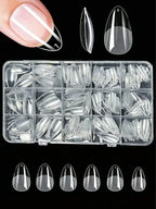 330PCS Short Almond Press-On Nails | Matte Acrylic Nail Tips