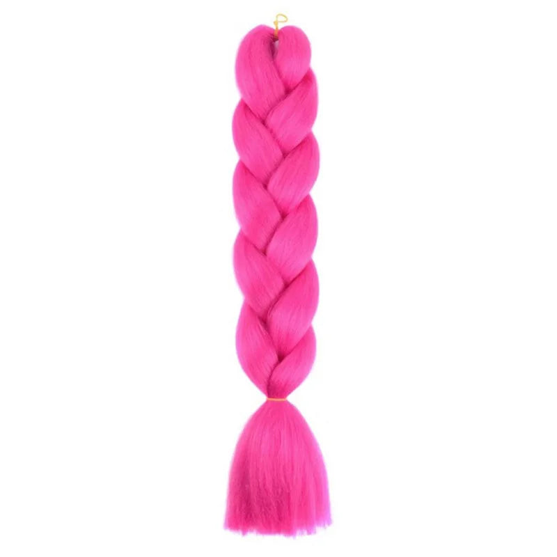 24Inch Synthetic Long Box Jumbo Braiding Hair Extensions Yaki Straight Texture