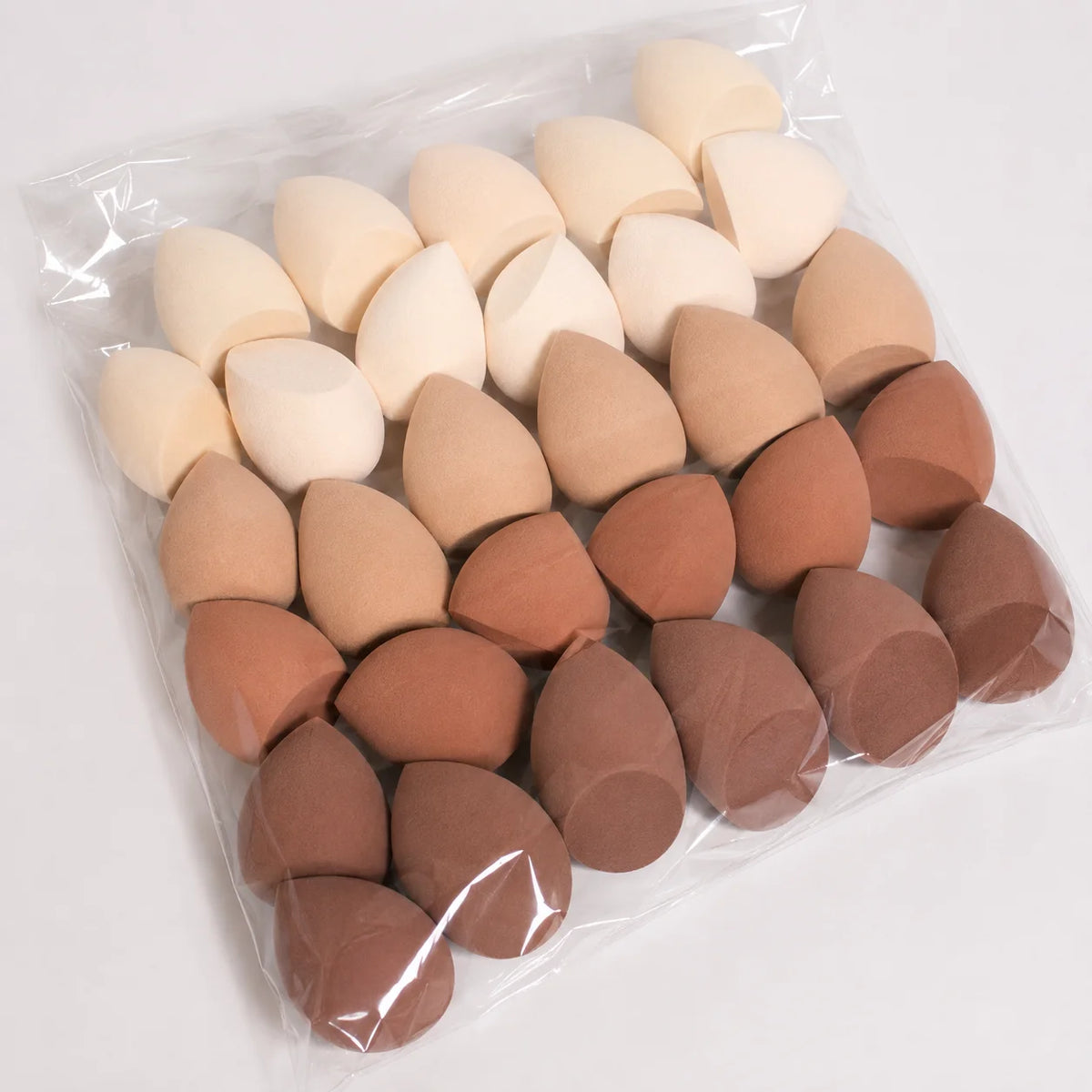 Khaki makeup sponge beauty blender set