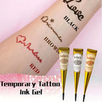 1/3PCS Henna Cone, Brown, Black, Red, Temporary Henna Tattoo, Semi Permanent