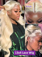 13x6 Body Wave Transparent HD 30 46 Inch 613 Honey Blonde Lace Frontal Human
